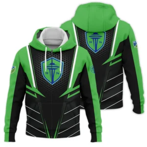 Special Release Seattle Sounders MLS Quarter Zip Jacket  All Over Prints HOMLS011024A01SEASWZ