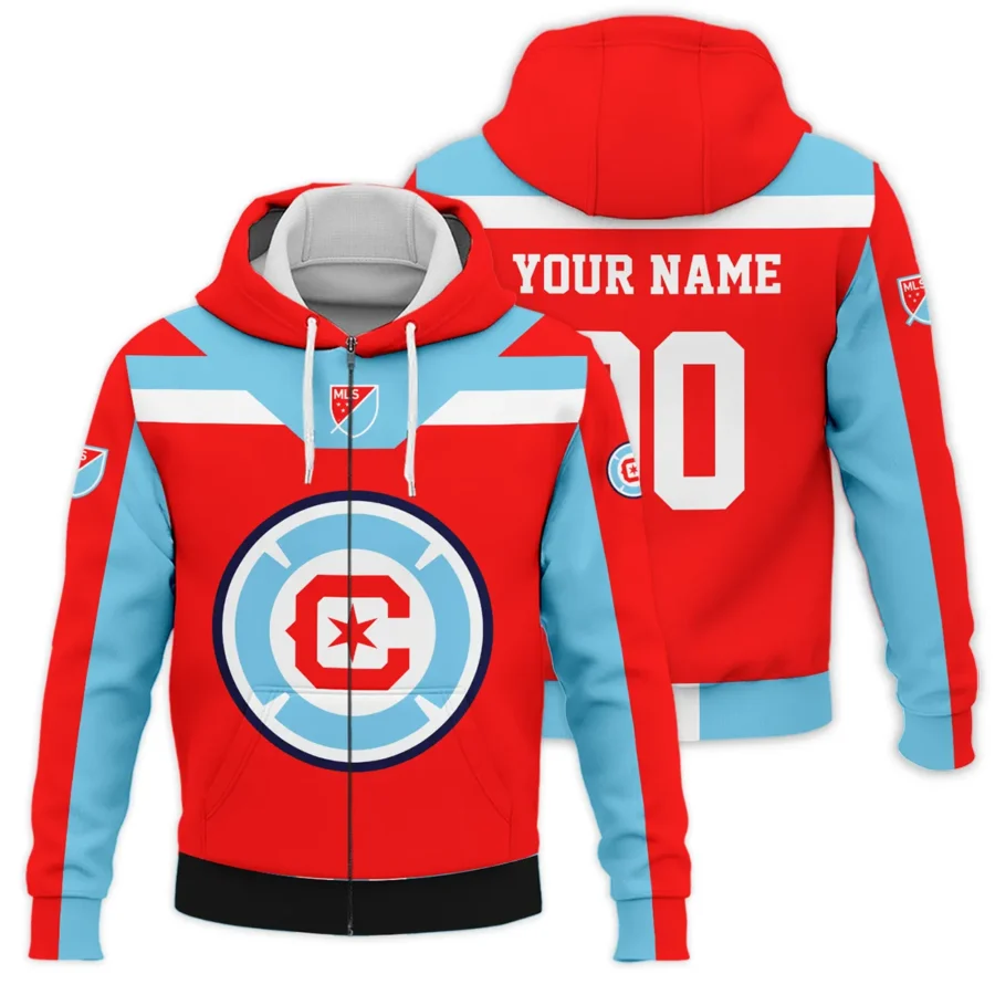 Special Release Chicago Fire MLS Zipper Hoodie  All Over Prints HOMLS021024A01CHIZHD