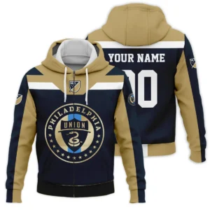 Special Release Philadelphia Union MLS Quarter Zip Jacket  All Over Prints HOMLS021024A01PHISWZ