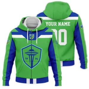 Special Release Seattle Sounders MLS Quarter Zip Jacket  All Over Prints HOMLS021024A01SEASWZ