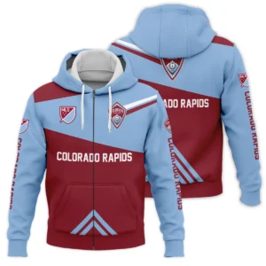 Special Release Colorado Rapids MLS Quarter Zip Jacket  All Over Prints HOMLS031024A01COLSWZ