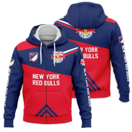 Special Release New York Red Bulls MLS Zipper Hoodie  All Over Prints HOMLS031024A01NYZHD