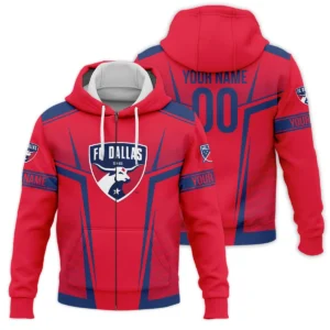 Special Release FC Dallas MLS Quarter Zip Jacket  All Over Prints QTMLS021024A1DALSWZ