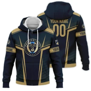 Special Release Philadelphia Union MLS Quarter Zip Jacket  All Over Prints QTMLS021024A1PHISWZ