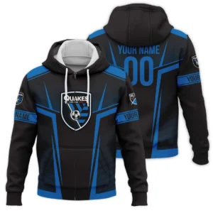 Special Release San Jose Earthquakes MLS Quarter Zip Jacket  All Over Prints QTMLS021024A1SJSWZ