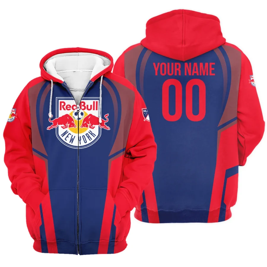 Special Release Personalized New York Red Bulls MLS Zipper Hoodie  All Over Prints QTMLS021024A2NYZHD