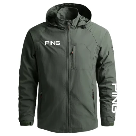 Ping Brand Exclusive Logo Quick Drying Jacket HOBRA301024A02PI - Military Green