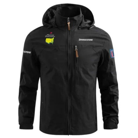 Bridgestone Golf Masters Tournament Exclusive Logo Waterproof Outdoor Jacket HOMT231024A01BRWOJ - Black