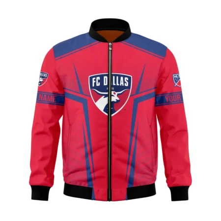 Special Release FC Dallas MLS Bomber Jacket All Over Prints QTMLS021024A1DALBB