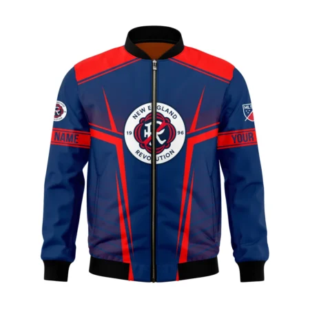 Special Release New England MLS Bomber Jacket All Over Prints QTMLS021024A1NEBB