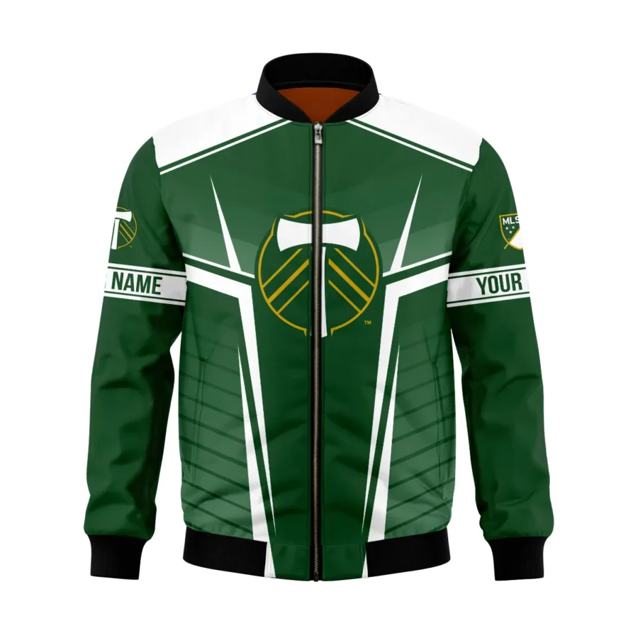 Special Release Portland Timbers MLS Bomber Jacket All Over Prints QTMLS021024A1PORBB