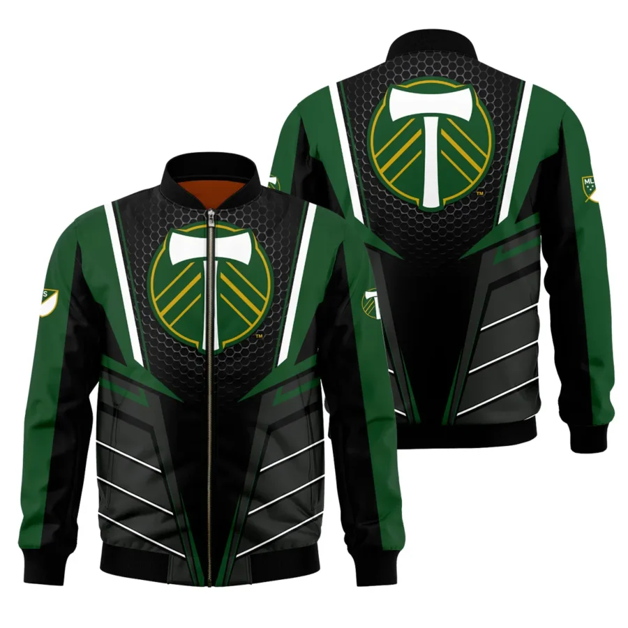 Special Release Portland Timbers MLS Bomber Jacket All Over Prints HOMLS011024A01PORBB