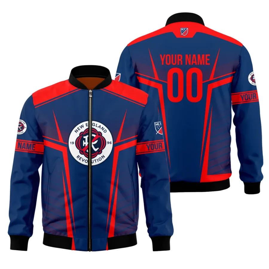 Special Release New England MLS Bomber Jacket All Over Prints QTMLS021024A1NEBB