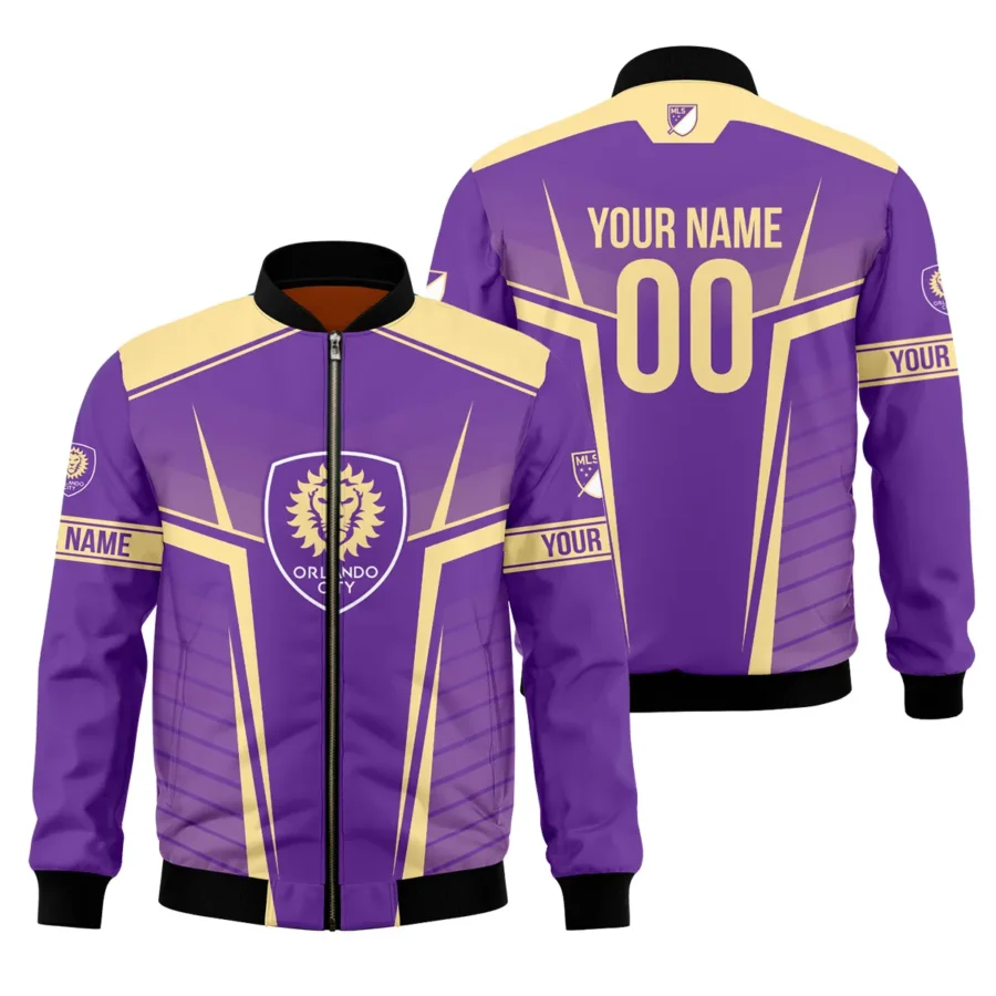 Special Release Orlando City MLS Bomber Jacket All Over Prints QTMLS021024A1ORLBB