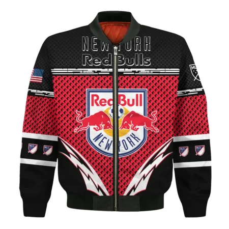 MLS New York Red Bulls Exclusive All Over Prints BLMLS31024A1NYBB - Bomber Jacket