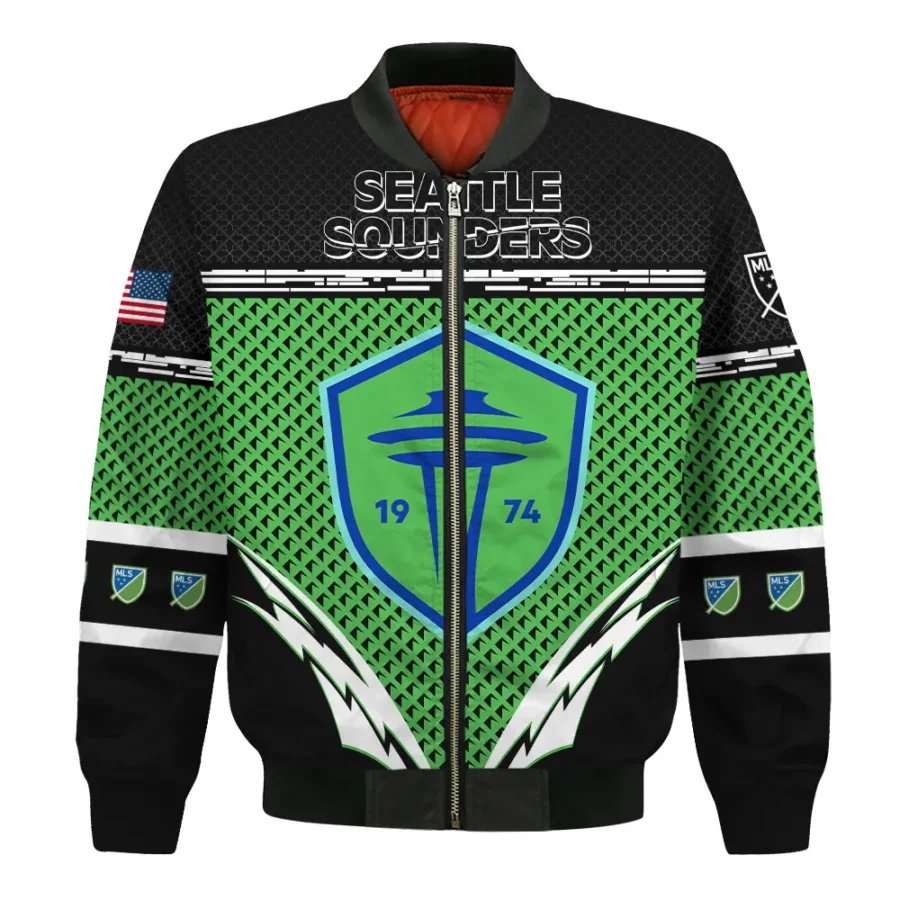 MLS Seattle Sounders Exclusive All Over Prints BLMLS31024A1SEABB - Bomber Jacket