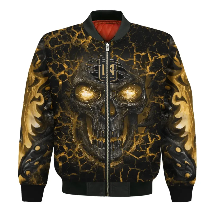 Flaming Skull MLS Los Angeles FC Exclusive All Over Prints BLMLS41024A3LAFBB - Bomber Jacket