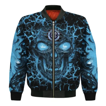 Flaming Skull MLS New York City Exclusive All Over Prints BLMLS41024A3NYCBB - Bomber Jacket