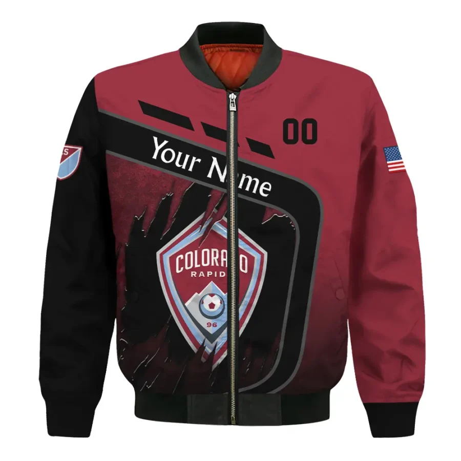 MLS Colorado Rapids Exclusive All Over Prints BLMLS51024A1COLBB - Bomber Jacket