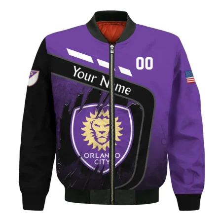 MLS Orlando City Exclusive All Over Prints BLMLS51024A1ORLBB - Bomber Jacket