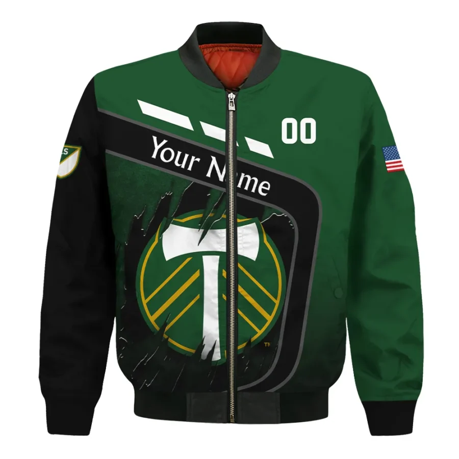 MLS Portland Timbers Exclusive All Over Prints BLMLS51024A1PORBB - Bomber Jacket