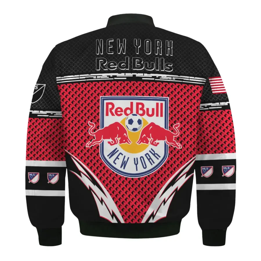 MLS New York Red Bulls Exclusive All Over Prints BLMLS31024A1NYBB - Bomber Jacket