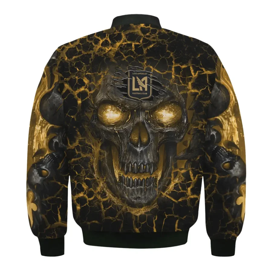 Flaming Skull MLS Los Angeles FC Exclusive All Over Prints BLMLS41024A3LAFBB - Bomber Jacket