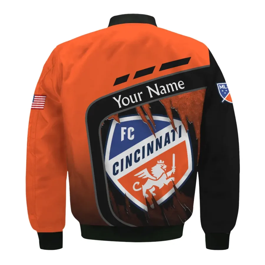 MLS Cincinnati Exclusive All Over Prints BLMLS51024A1CINBB - Bomber Jacket