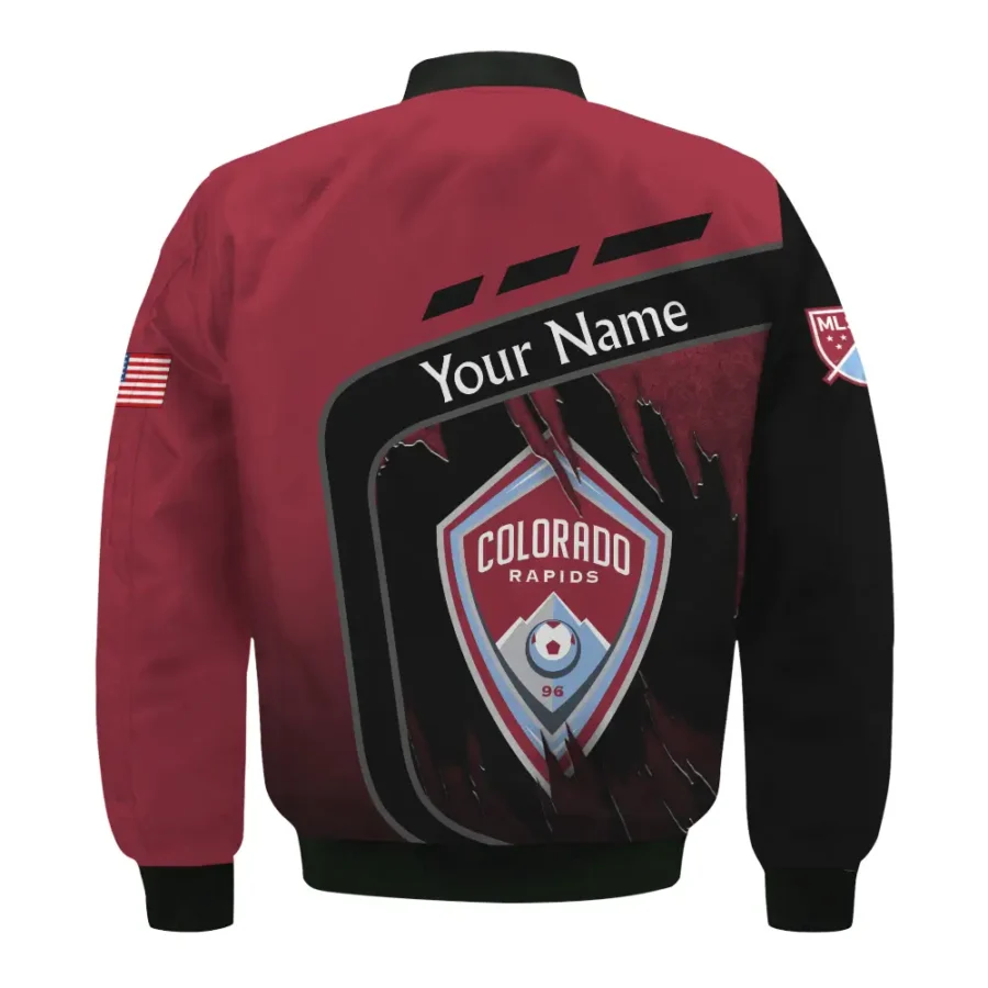 MLS Colorado Rapids Exclusive All Over Prints BLMLS51024A1COLBB - Bomber Jacket