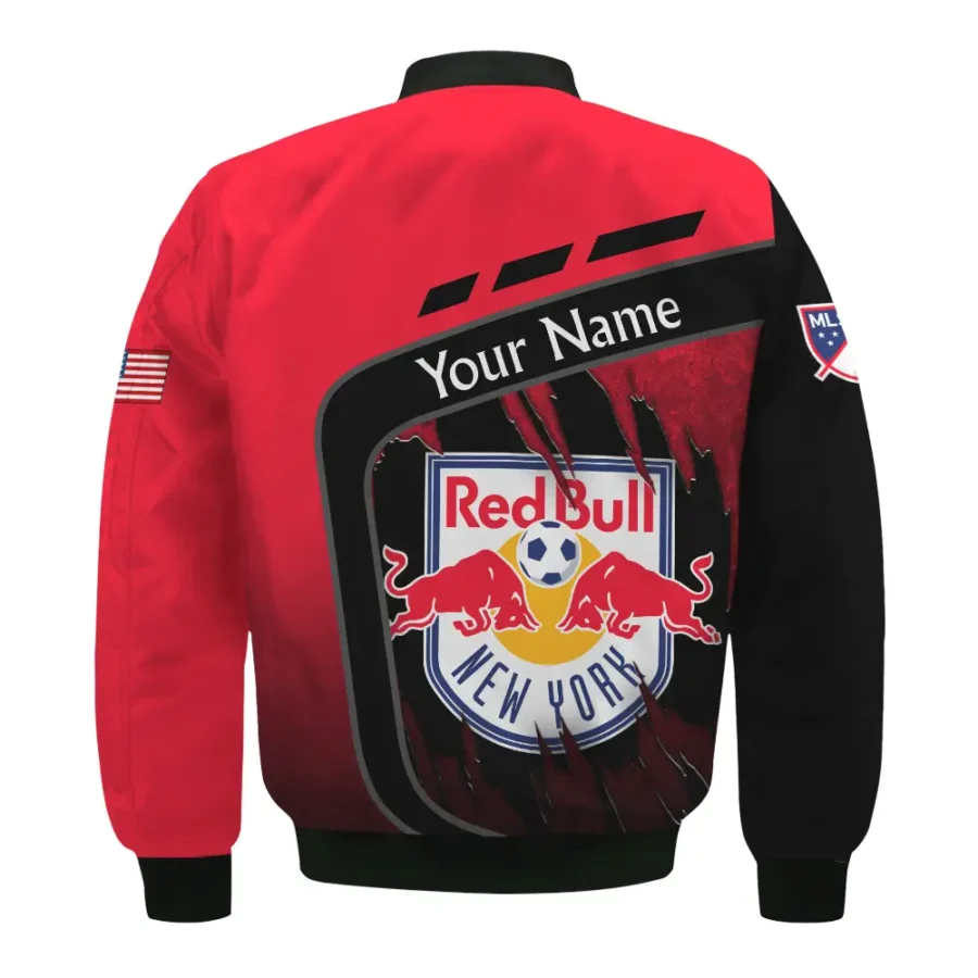 MLS New York Red Bulls Exclusive All Over Prints BLMLS51024A1NYBB - Bomber Jacket