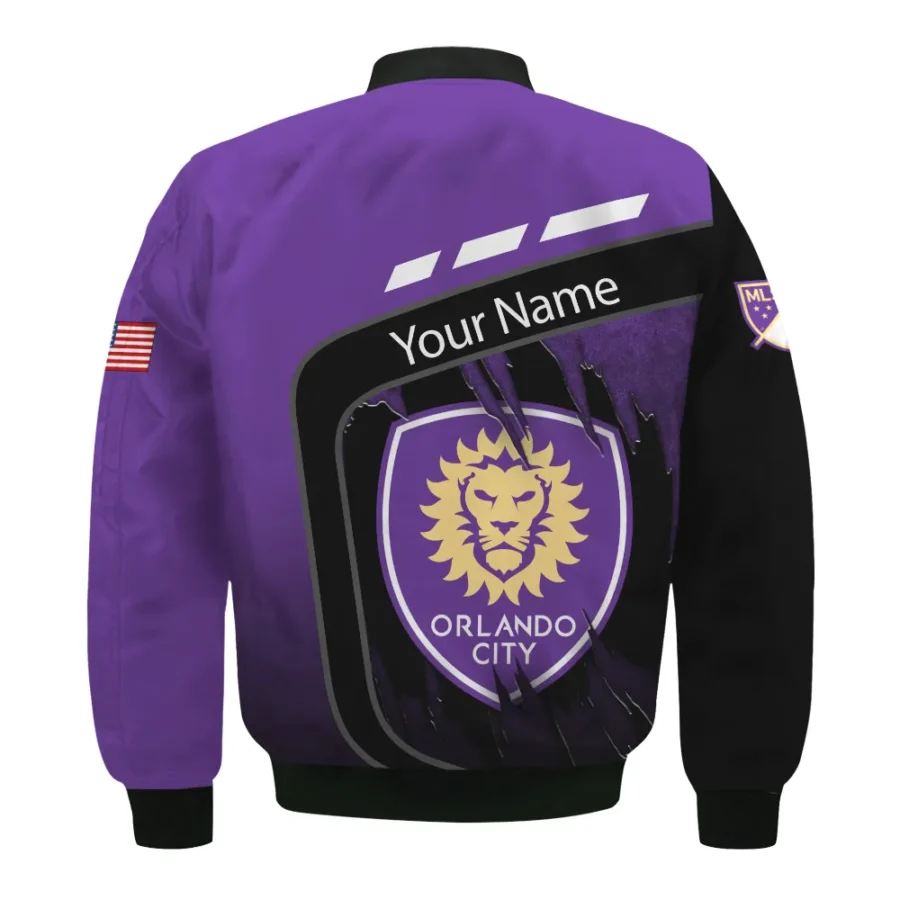 MLS Orlando City Exclusive All Over Prints BLMLS51024A1ORLBB - Bomber Jacket