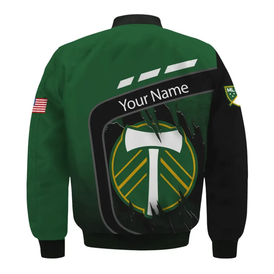 MLS Portland Timbers Exclusive All Over Prints BLMLS51024A1PORBB - Bomber Jacket