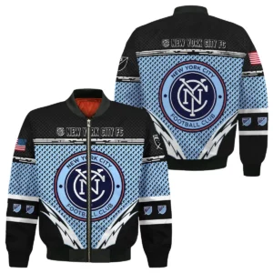 MLS New York City Exclusive All Over Prints BLMLS31024A1NYCSWZ - Quarter Zip Jacket