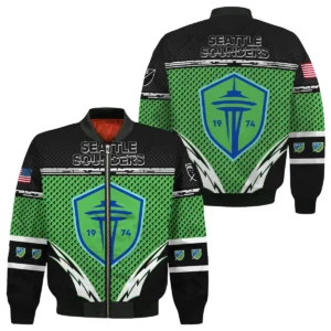 MLS Seattle Sounders Exclusive All Over Prints BLMLS31024A1SEASWZ - Quarter Zip Jacket