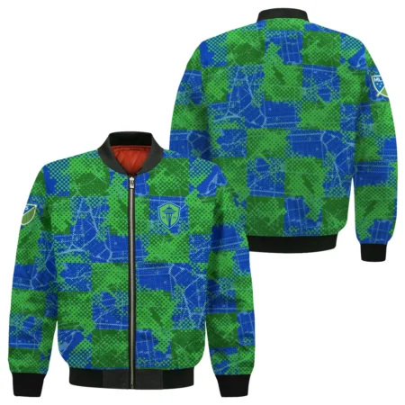 MLS Seattle Sounders Exclusive All Over Prints BLMLS41024A1SEABB - Bomber Jacket