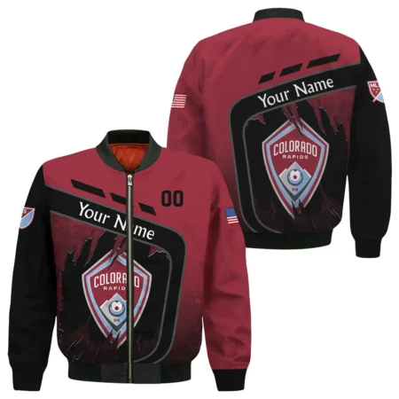 MLS Colorado Rapids Exclusive All Over Prints BLMLS51024A1COLBB - Bomber Jacket