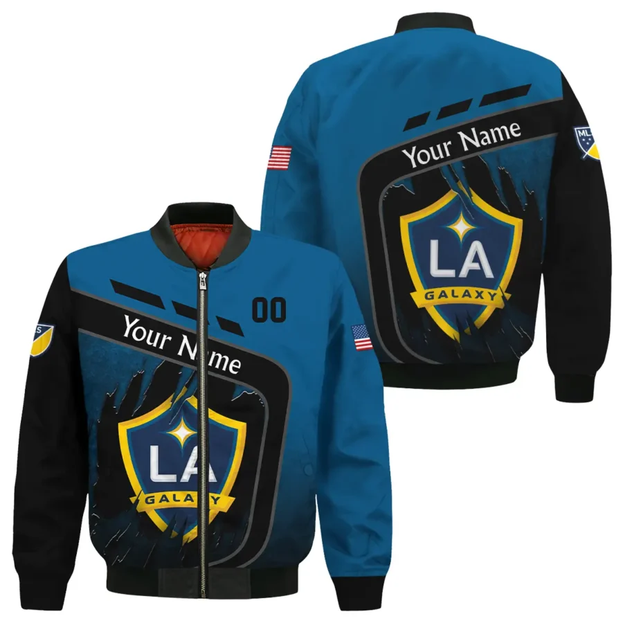 MLS LA Galaxy Exclusive All Over Prints BLMLS51024A1LABB - Bomber Jacket