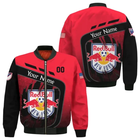 MLS New York Red Bulls Exclusive All Over Prints BLMLS51024A1NYBB - Bomber Jacket