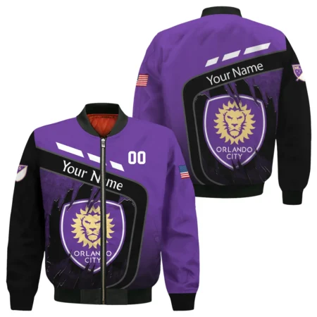 MLS Orlando City Exclusive All Over Prints BLMLS51024A1ORLBB - Bomber Jacket