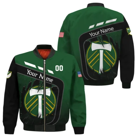 MLS Portland Timbers Exclusive All Over Prints BLMLS51024A1PORBB - Bomber Jacket