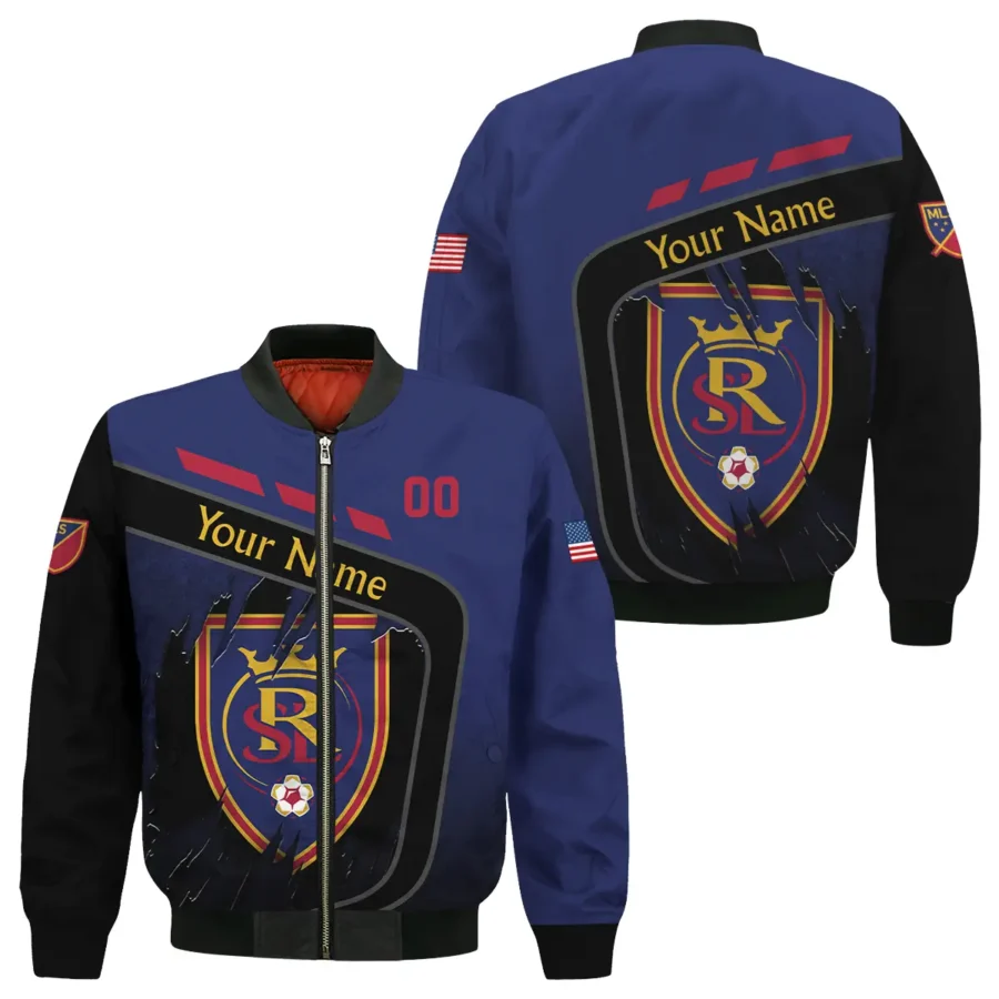 MLS Real Salt Lake Exclusive All Over Prints BLMLS51024A1RSLBB - Bomber Jacket