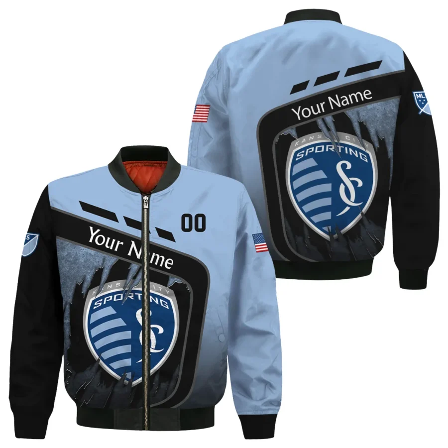 MLS Sporting Kansas City Exclusive All Over Prints BLMLS51024A1SKCBB - Bomber Jacket