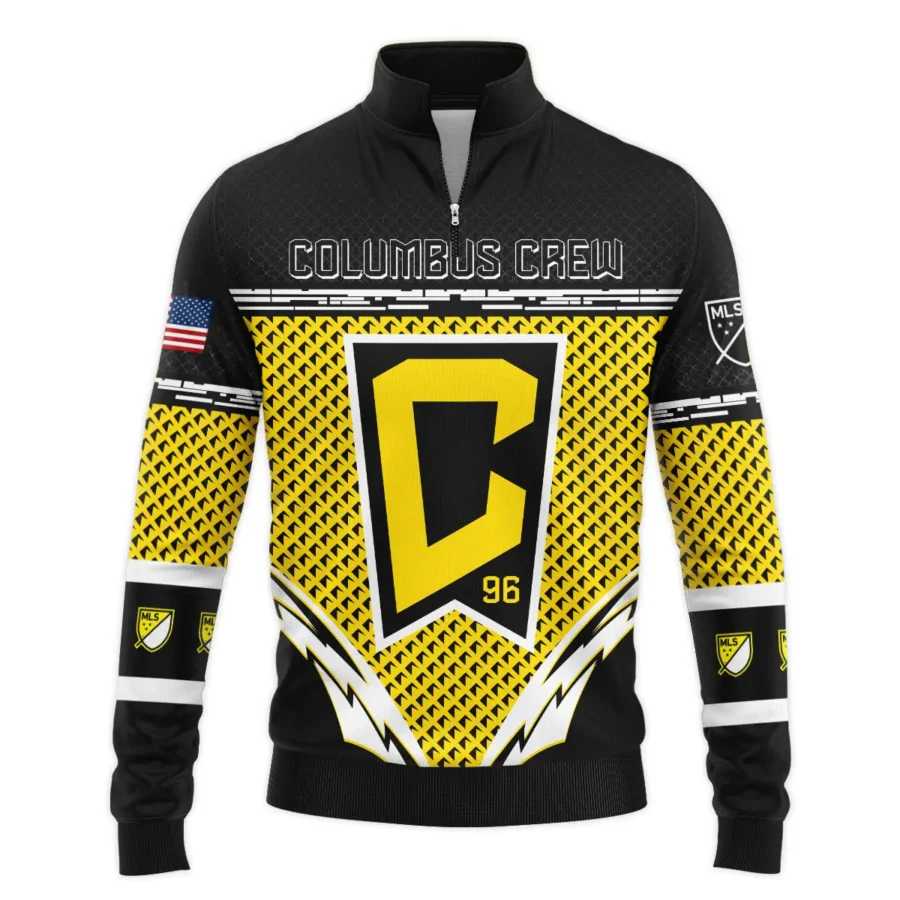 MLS Columbus Crew Exclusive All Over Prints BLMLS31024A1CLBSWZ - Quarter Zip Jacket