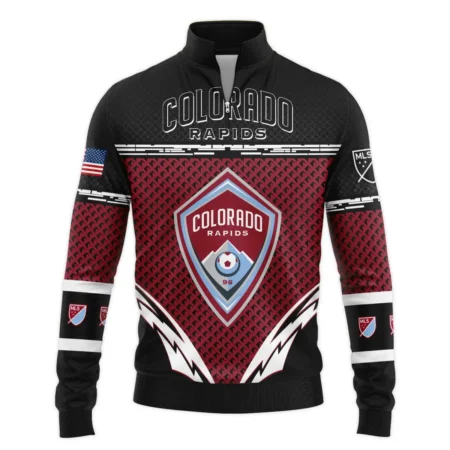 MLS Colorado Rapids Exclusive All Over Prints BLMLS31024A1COLSWZ - Quarter Zip Jacket