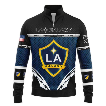 MLS LA Galaxy Exclusive All Over Prints BLMLS31024A1LASWZ - Quarter Zip Jacket