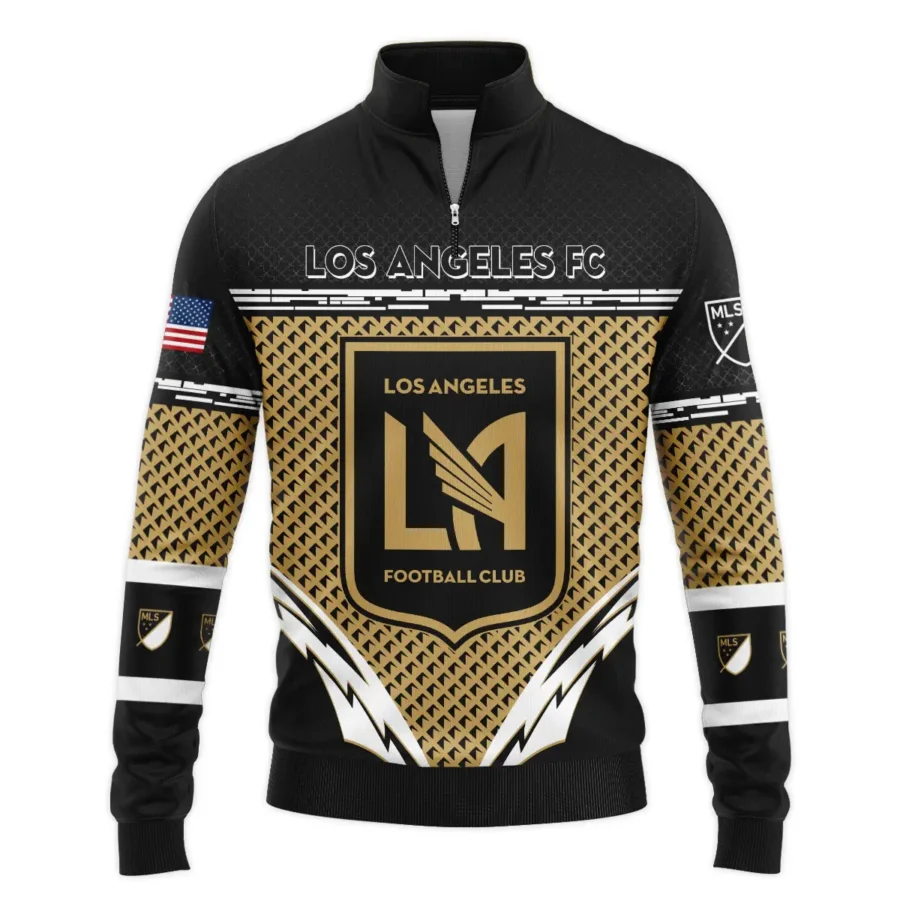 MLS Los Angeles FC Exclusive All Over Prints BLMLS31024A1LAFSWZ - Quarter Zip Jacket