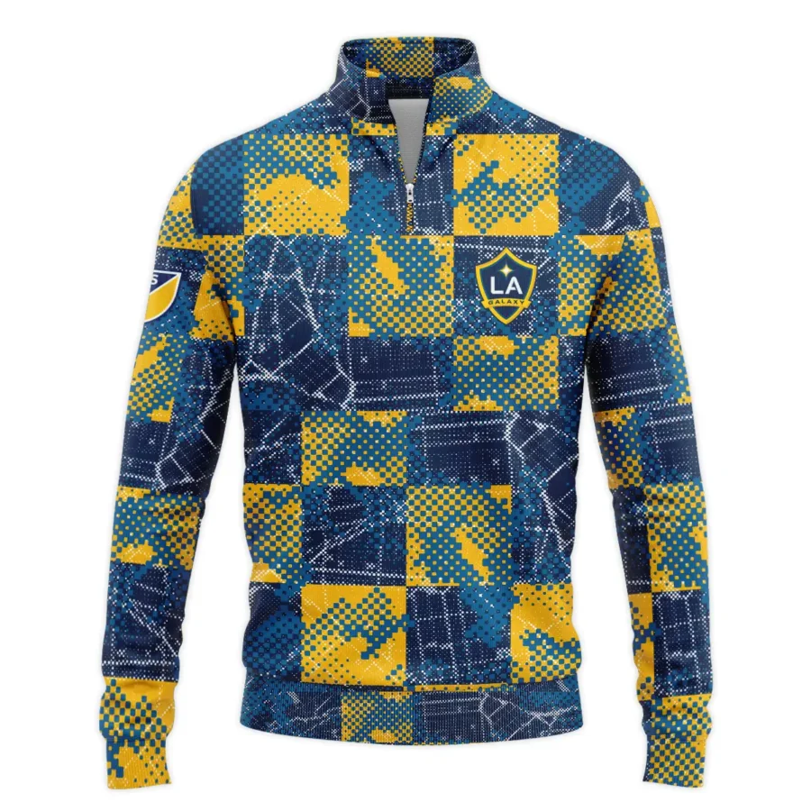 MLS LA Galaxy Exclusive All Over Prints BLMLS41024A1LASWZ - Quarter Zip Jacket