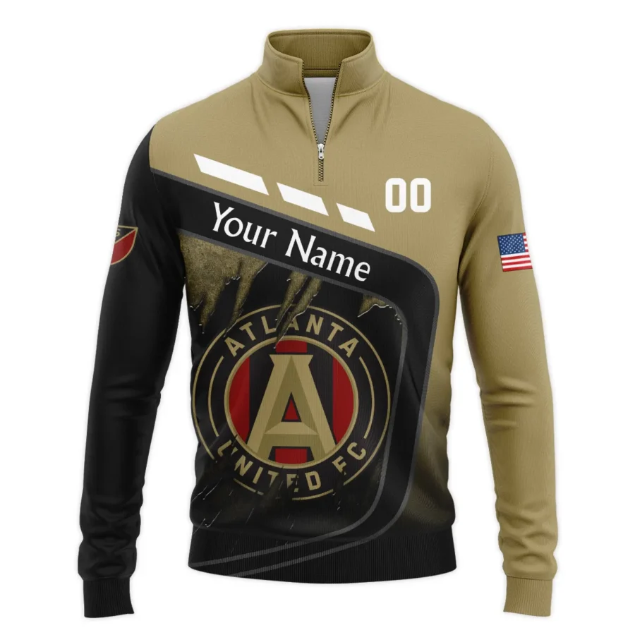 MLS Atlanta United Exclusive All Over Prints BLMLS51024A1ATLSWZ - Quarter Zip Jacket