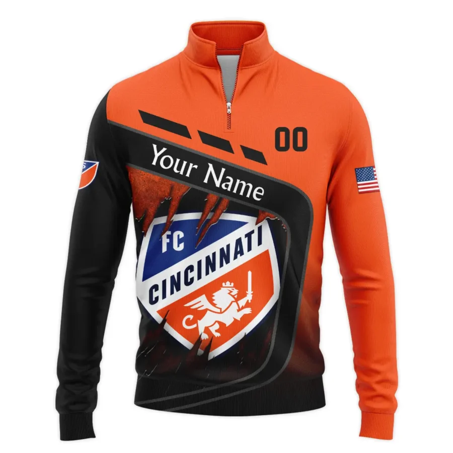 MLS Cincinnati Exclusive All Over Prints BLMLS51024A1CINSWZ - Quarter Zip Jacket