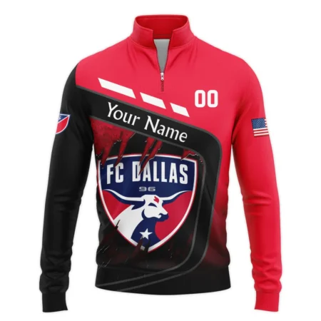 MLS FC Dallas Exclusive All Over Prints BLMLS51024A1DALSWZ - Quarter Zip Jacket